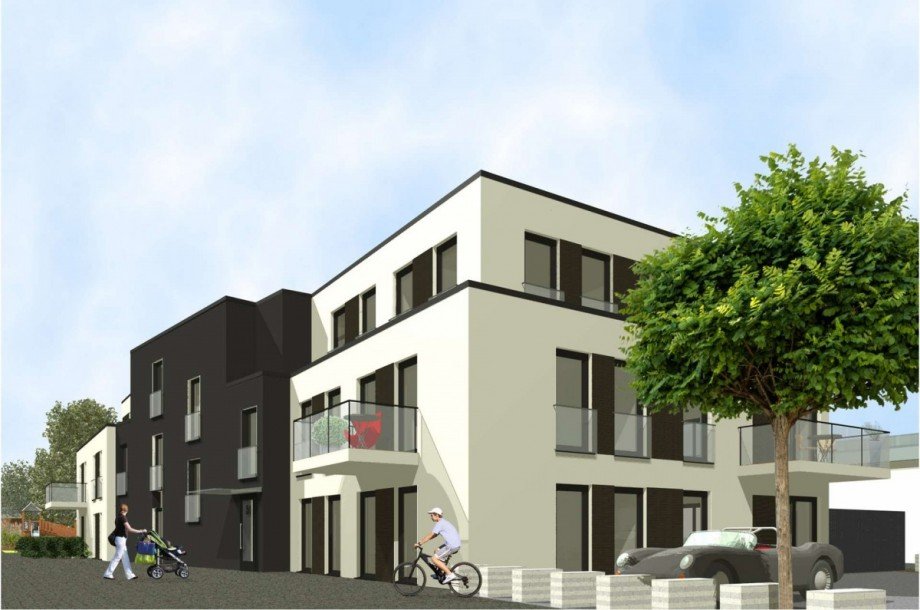 Visualisierung Sicht auf Nord-Westfassade Grundst�ck Roetgen