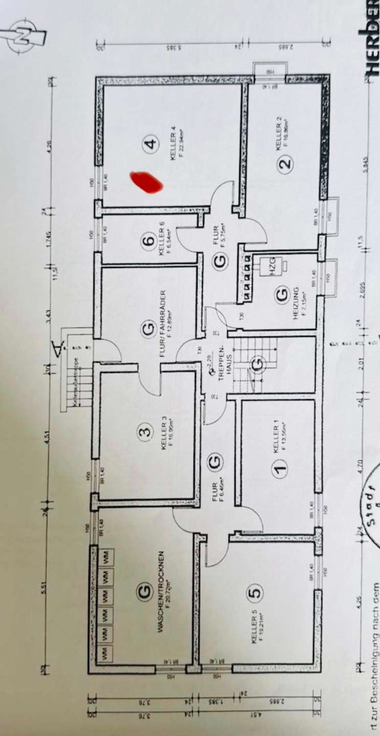 Grundriss Keller Wohnung Stolberg (Rheinland)
