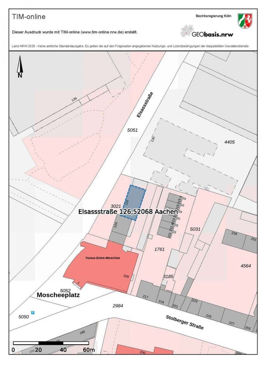 Flurkarte_Seite_1 Erdgeschosswohnung Aachen / Rothe Erde