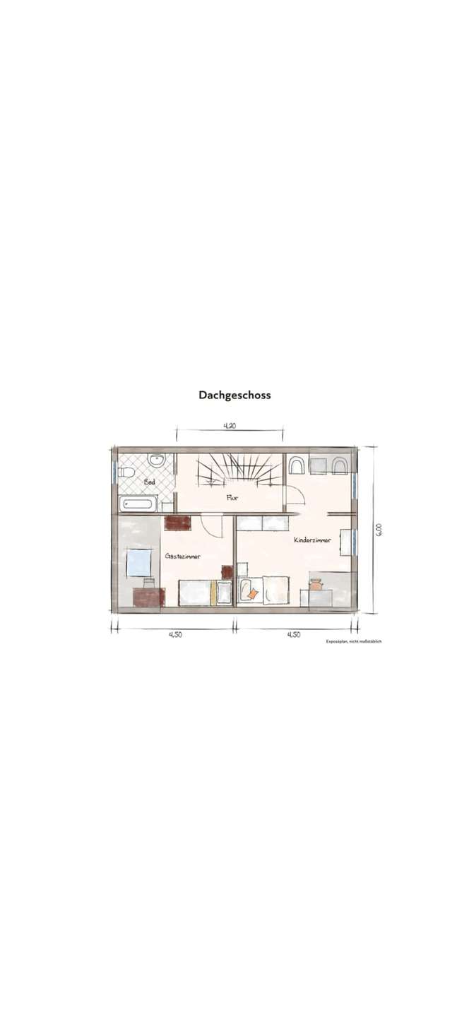 Grundriss DG Reihenmittelhaus Eschweiler