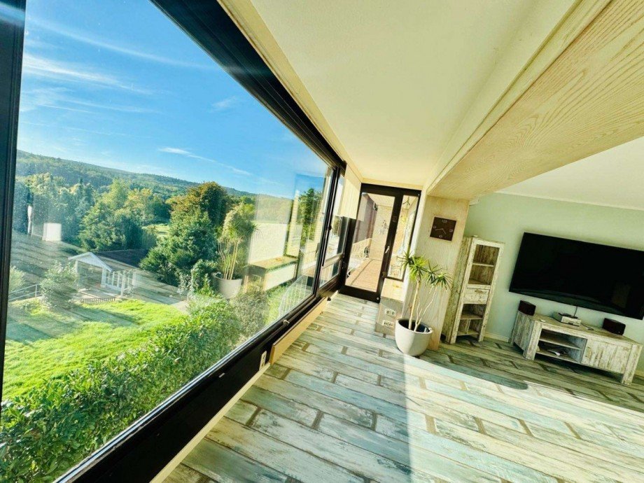 EG Ausblick Wohnzimmer Zweifamilienhaus Langerwehe