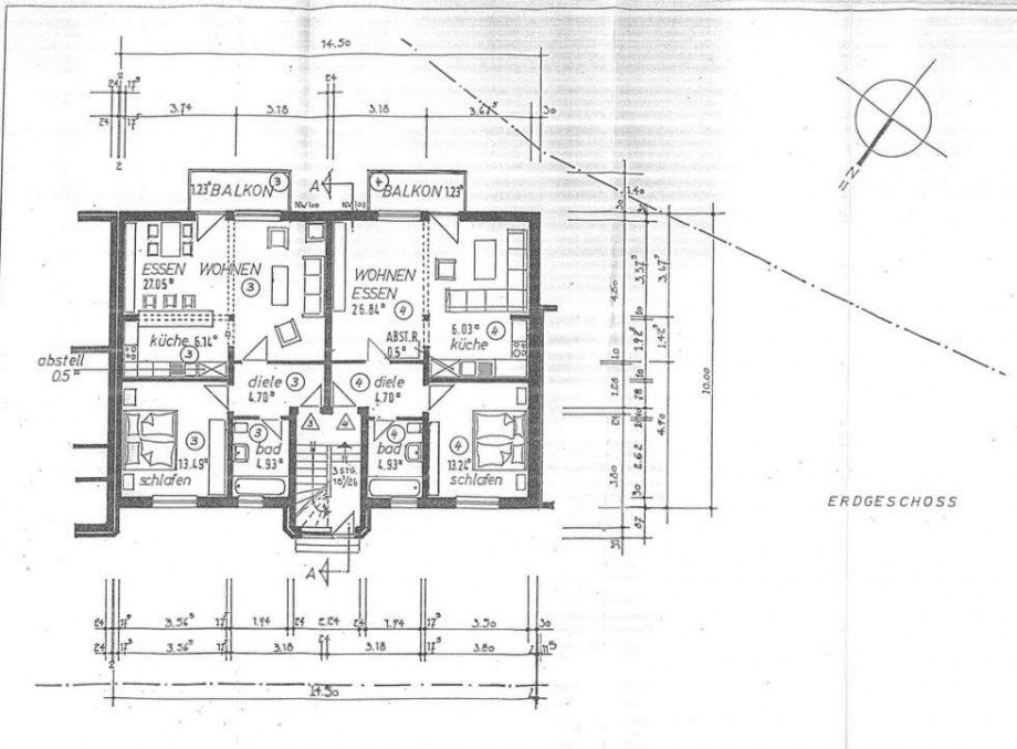 Grundriss EG Wohnung Alsdorf