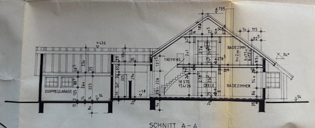 Schnitt A-A Einfamilienhaus Schleiden