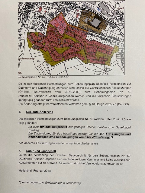 Bebauungsplsn Begr�ndung 2 Wohngrundst�ck Hellenthal