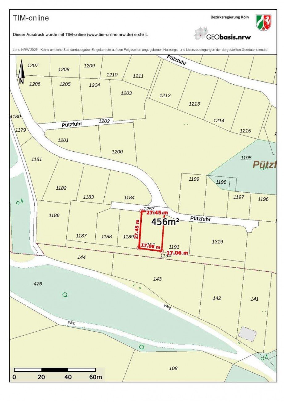 Flurkarte 2 Freizeitgrundst�ck Hellenthal