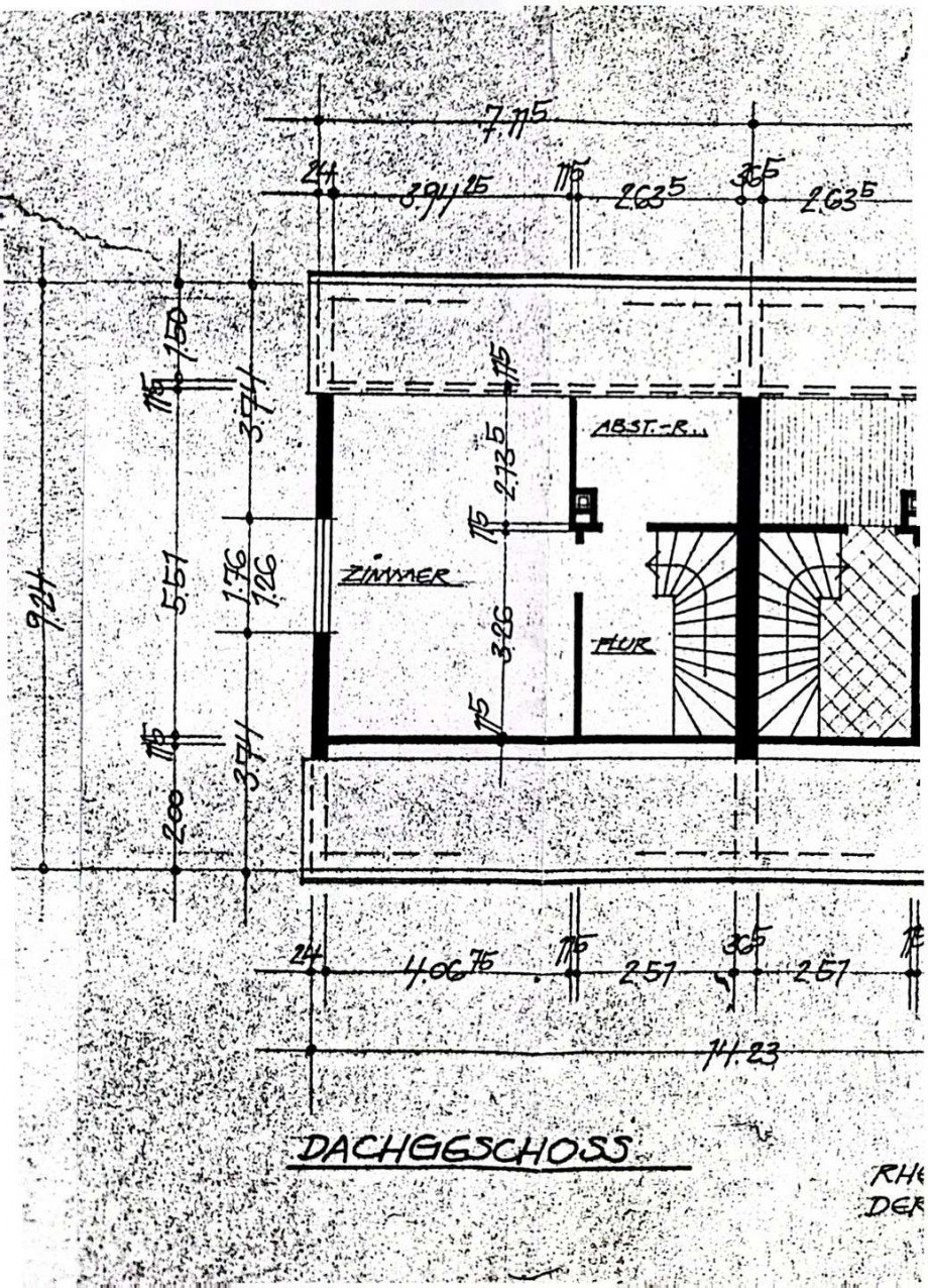 Grundriss DG Reihenmittelhaus Niederkassel / Rheidt
