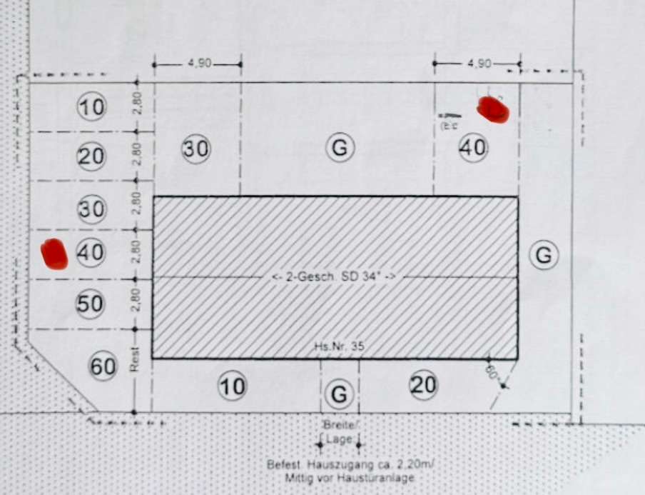 Lageplan- Stellplatz und Gartenanteil (1) Wohnung Stolberg (Rheinland)