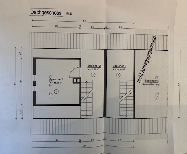 Grundriss DG Zweifamilienhaus Monschau / Konzen