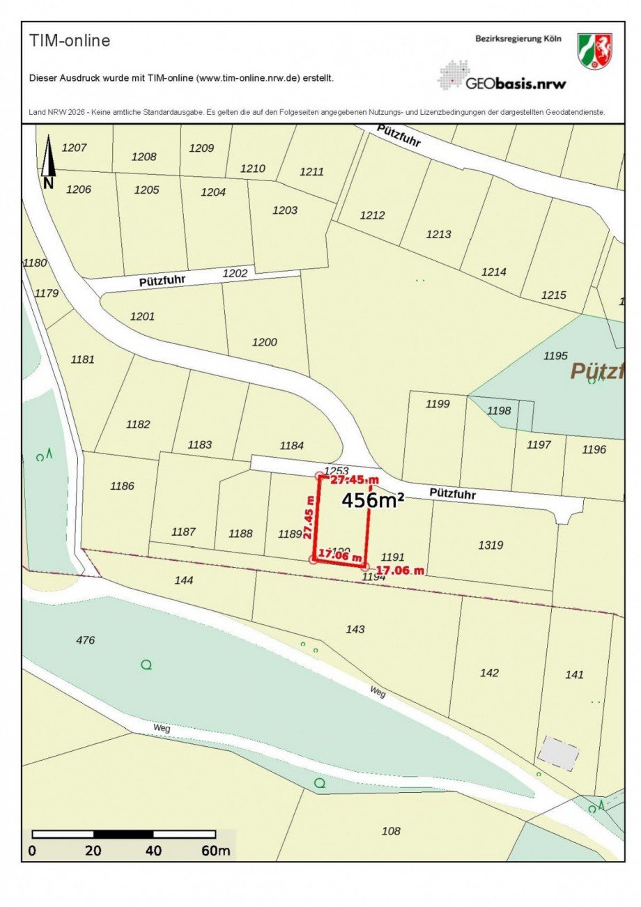 Flurkarte 2 Wohngrundst�ck Hellenthal