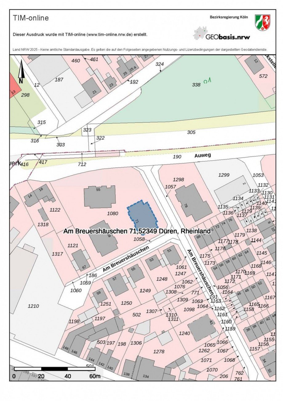 Flurkarte Erdgeschosswohnung D�ren / G�rzenich