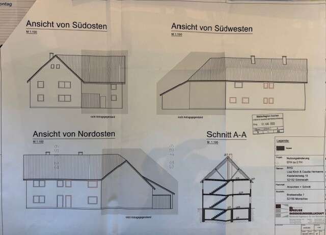 Ansichten Mehrfamilienhaus Monschau / Konzen