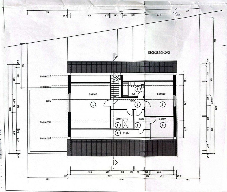 Grundrisse DG Zweifamilienhaus Langerwehe